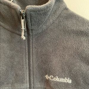 Columbia grey fleece jacket size medium